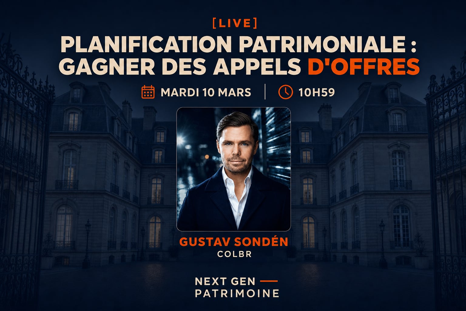 Planification patrimoniale : la méthode de Gustav Sondèn (Colbr) pour gagner des appels d'offres